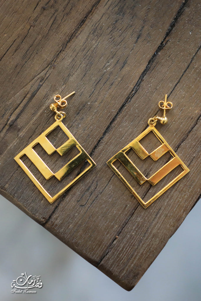 Earring Palestinian embroidery