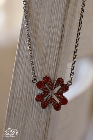 Hebron Flower Pendant with Mina