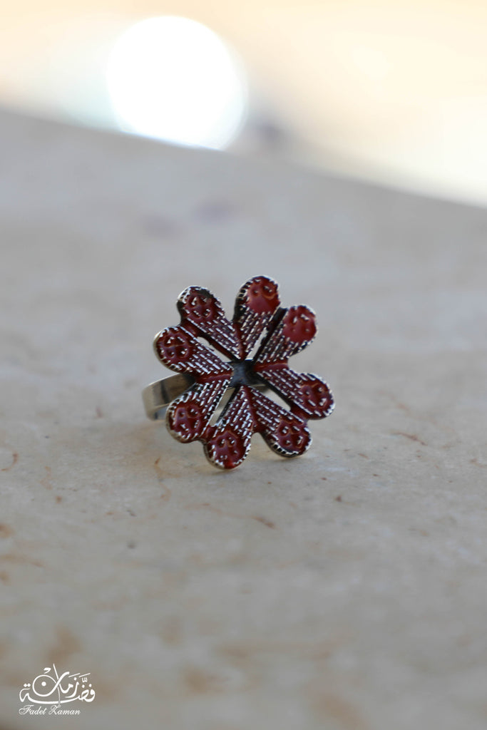 Hebron Flower Ring with Mina