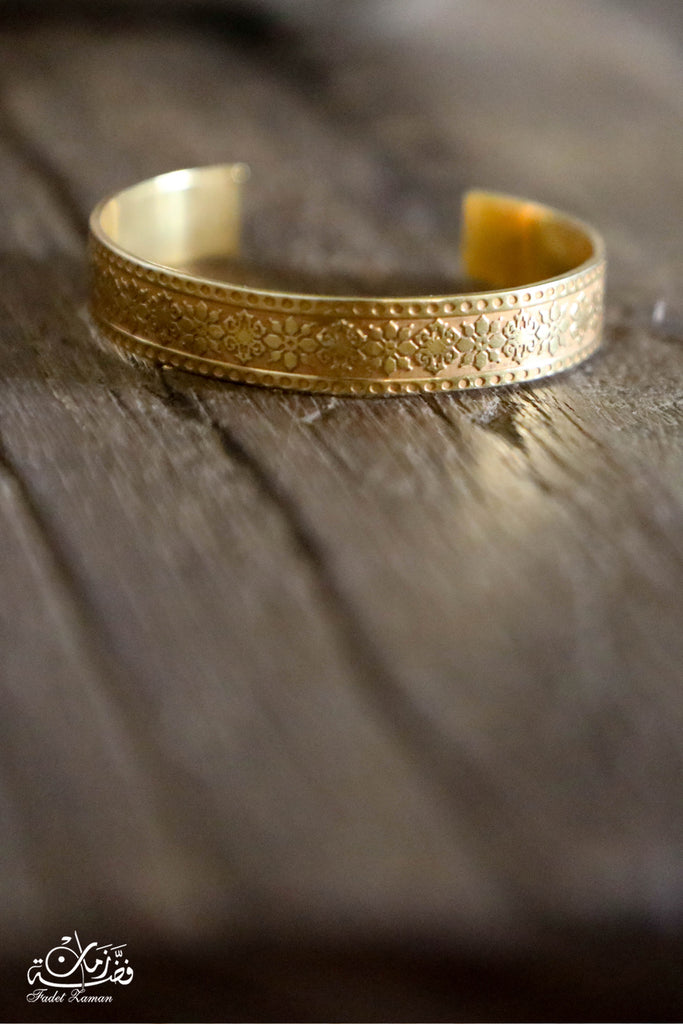 Palestinian embroidery Bracelet Gold Plated