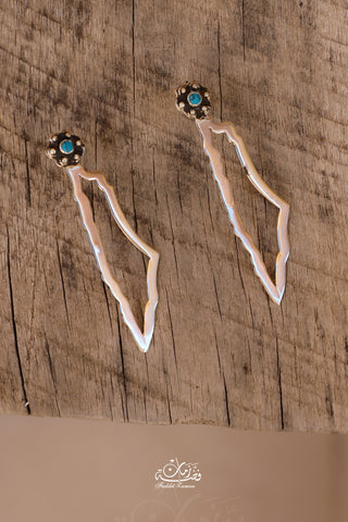 Palestinian Map Earring