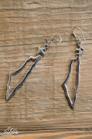 Palestinian Map Earring