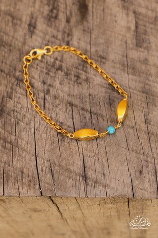 Bedouin Olive Beads Bracelet Gold Plated
